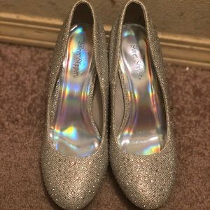 Silver heels